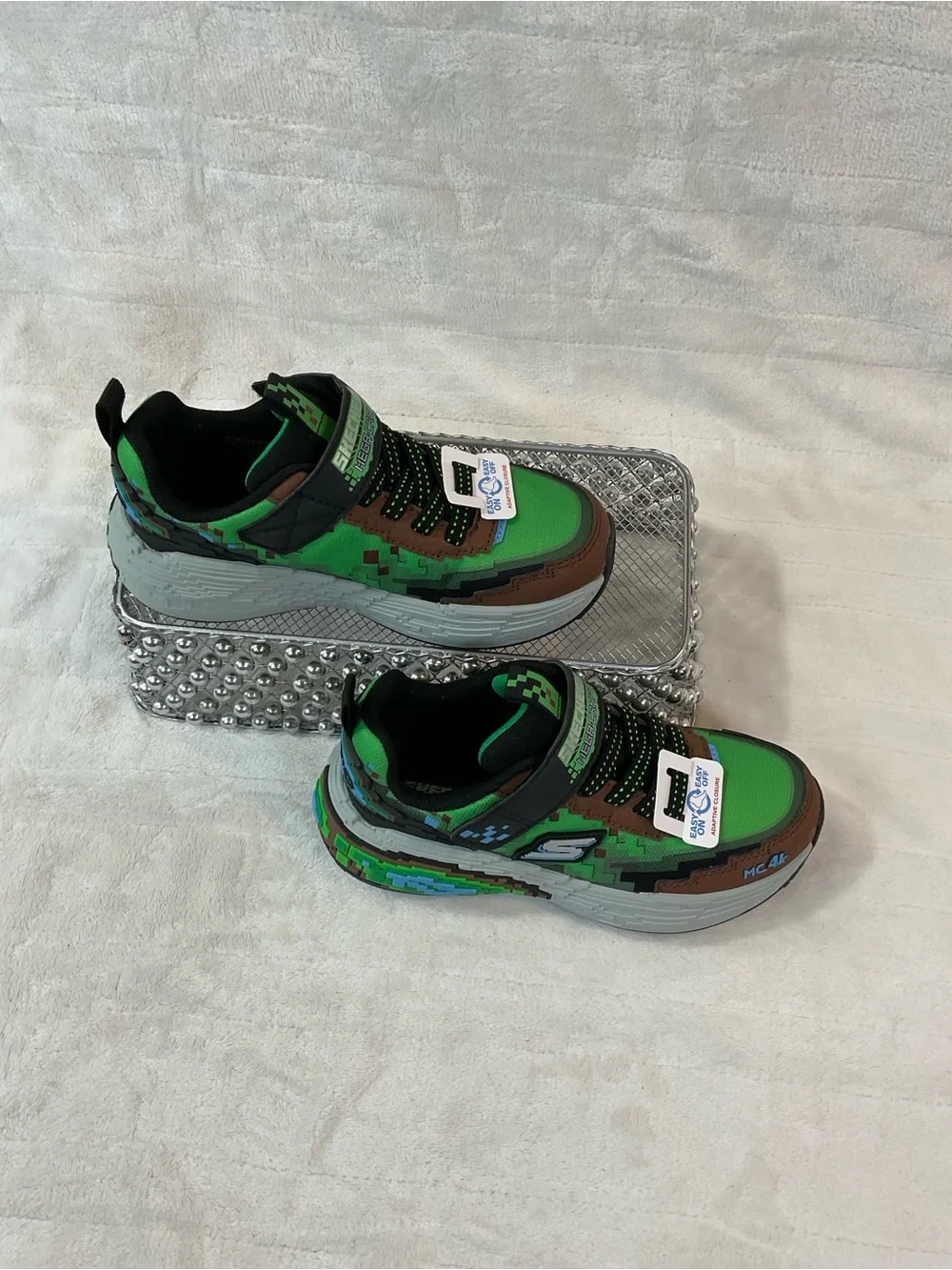 Skechers Mega-Craft 4K Minecraft Green Brown Multi Sz 13T/12UK/30EU 402160L